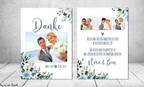 Danksagungen zur Hochzeit