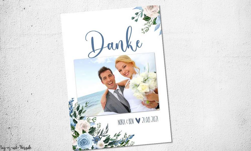 Danksagungen zur Hochzeit