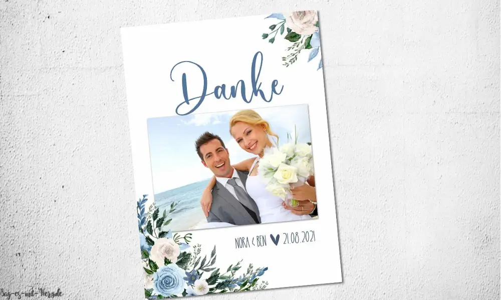 Danksagungen zur Hochzeit