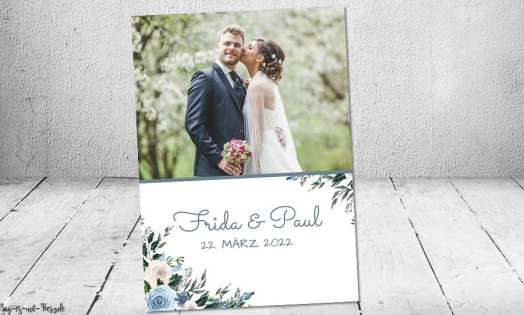 Dankeskarten Hochzeit Postkarte