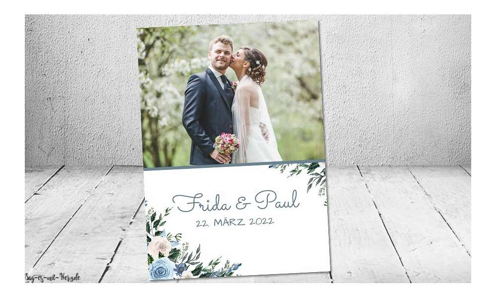 Dankeskarten Hochzeit Postkarte