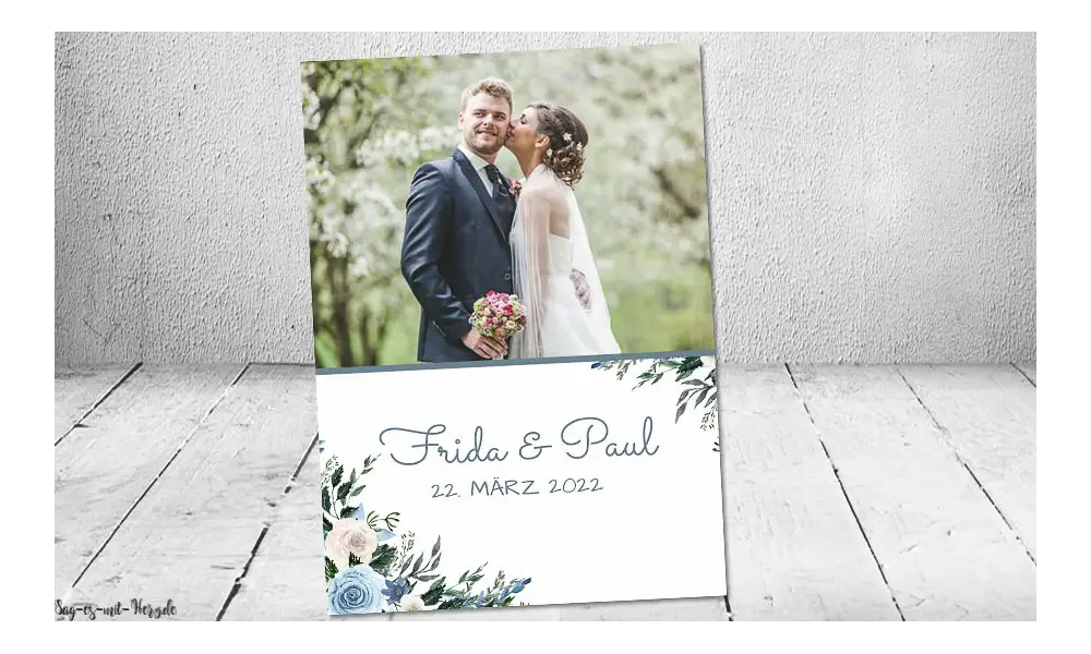 Dankeskarten Hochzeit Postkarte