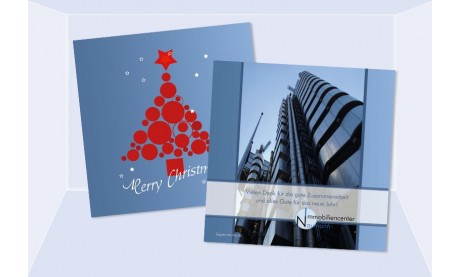 Weihnachtskarte, Karte Weihnachten geschäftlich "Weihnachtsbaum" grün