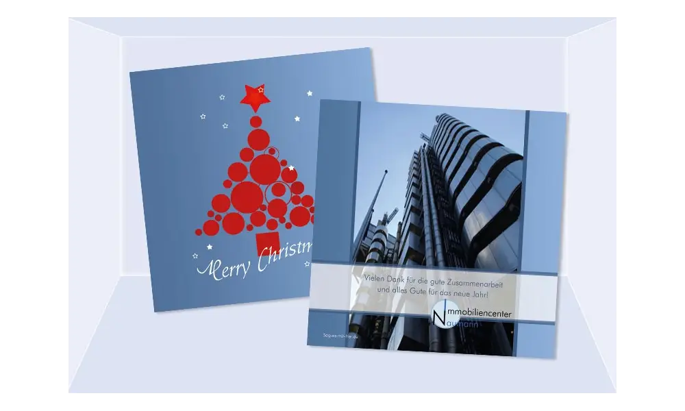 Weihnachtskarte, Karte Weihnachten geschäftlich "Weihnachtsbaum" grün