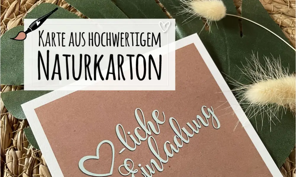 Einladungskarten Hochzeit Kraftpapier rustikal