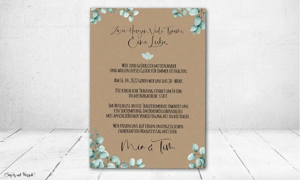 Einladungskarten Hochzeit Vintage mit Foto