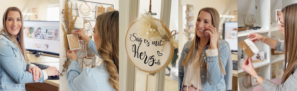 Fotokarten mit Gestaltungsservice Sag es mit Herz Melanie Lang