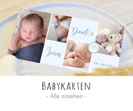 Einladungen und Dankeskarten gestalten und drucken lassen
