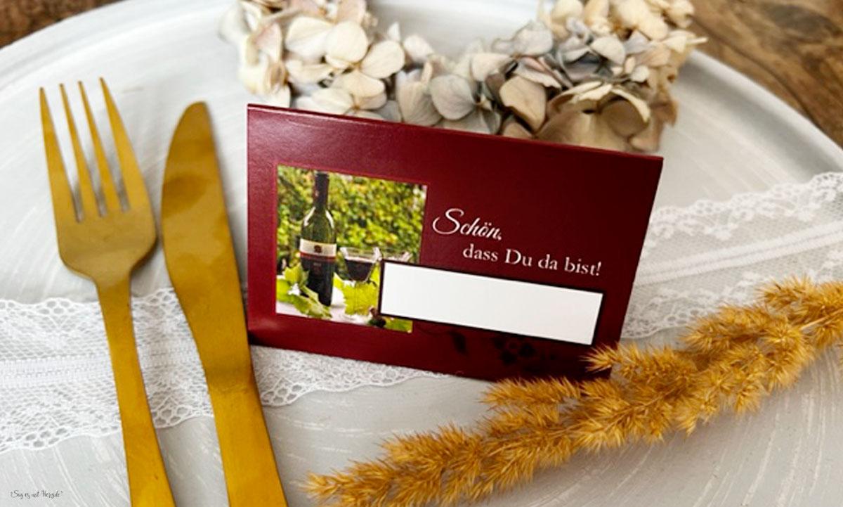 Tischkarten Hochzeit - Flaschenpost Motiv - Platzkarten Namenskarten Tischkarten Hochzeit - Flaschenpost Motiv - Platzkarten Namenskarten