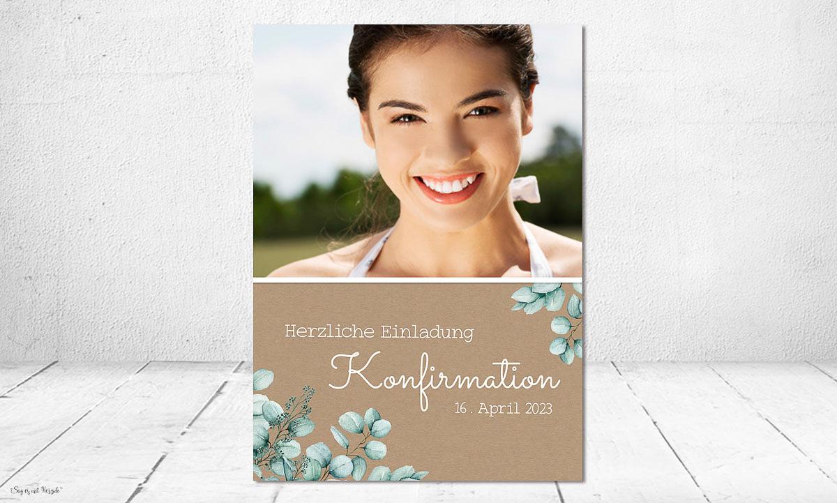 Fabelhafte Einladungskarten Fr Konfirmation Fotos